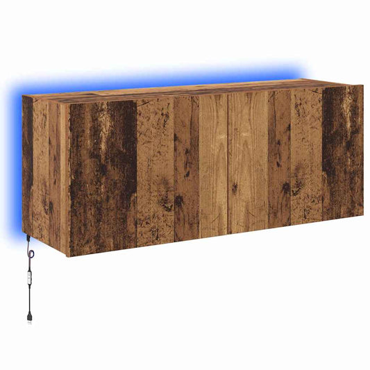 Tv Wall Cabinet Staré Dřevo Kompozitní Dřevo