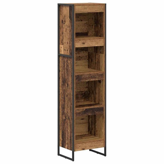 Knihovna 40 X 30 X 155 Cm Kompozitní Dřevo Staré Dřevo