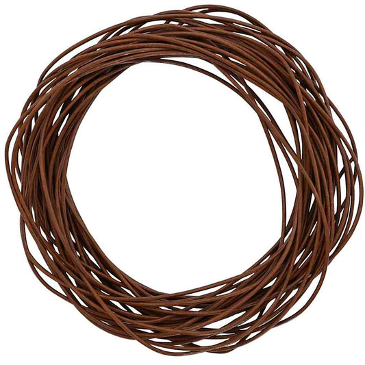 Kožený Provázek Světle Hnědá Ø2 Mm X 50 M Kůže
