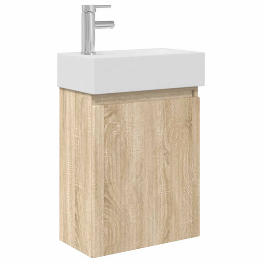 Koupelnová Skříňka S Baterií Dub Sonoma 45,5 X 22,5 X 84 Cm