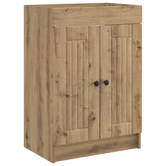 Koupelnová Skříňka Pod Umyvadlo Dub Artisan 56 X 37,5 X 81 Cm