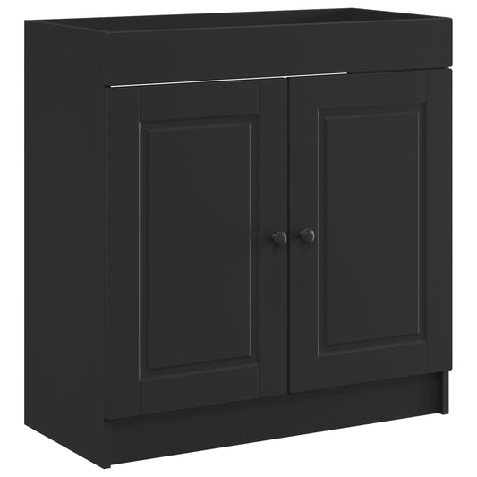 Koupelnová Skříňka Pod Umyvadlo Černá 78,5 X 37,5 X 81 Cm
