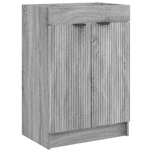 Koupelnová Skříňka Pod Umyvadlo Šedý Sonoma 56 X 37,5 X 81 Cm