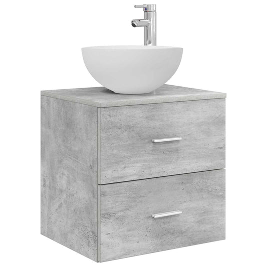 Nástěnný Umyvadlový Pult Betonově Šedá 49,5 X 41 X 64,5 Cm