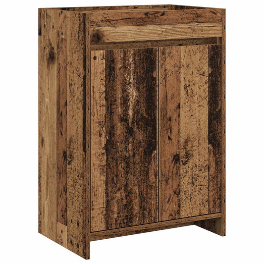 Koupelnová Skříňka Pod Umyvadlo Staré Dřevo 56 X 37,5 X 81 Cm