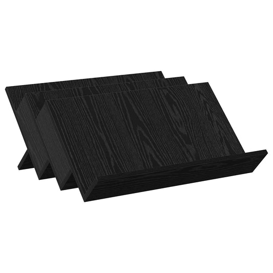 Regál Na Časopisy Černý Dub 65 X 53 X 28,5 Cm Kompozitní Dřevo