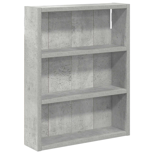 Koupelnová Nástěnná Skříňka Betonově Šedá 40 X 10 X 50 Cm