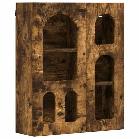 Závěsná Skříňka S Policí Elst Kouřový Dub 59 X 20 X 71,5 Cm