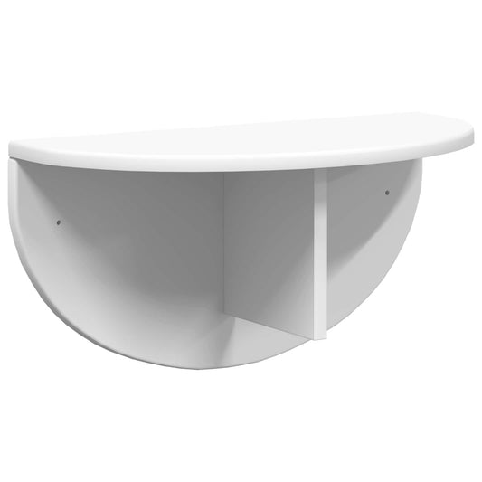 Nástěnná Polička Nástěnná Montáž Bílá 48 X 24 X 24 Cm