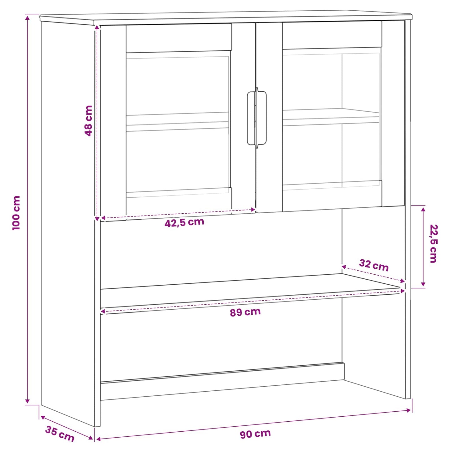 Kotec Molde Karameľ 90 X 35 X 100 Cm Masivní Borovicové Dřevo