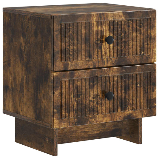 Noční Skříňka Kouřový Dub 43 X 34,5 X 47,5 Cm Kompozitní Dřevo