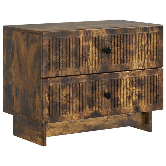 Noční Skříňka Kouřový Dub 62 X 34,5 X 47,5 Cm Kompozitní Dřevo