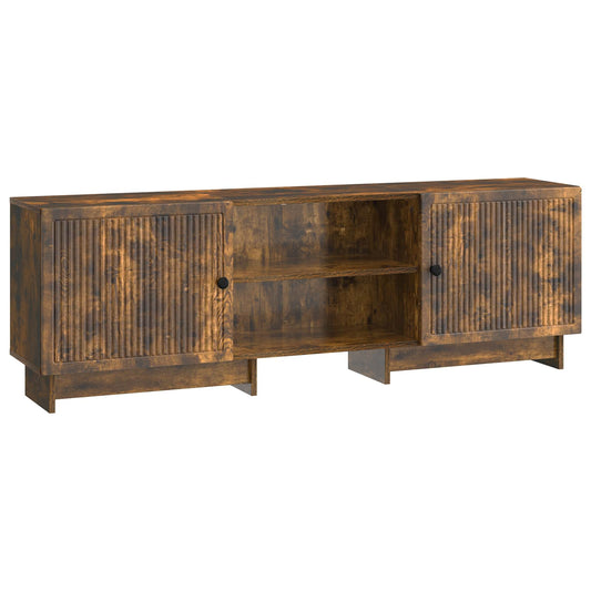 Televizní Skříň Uzený Dub 150 X 31 X 50 Cm Dřevěný Materiál