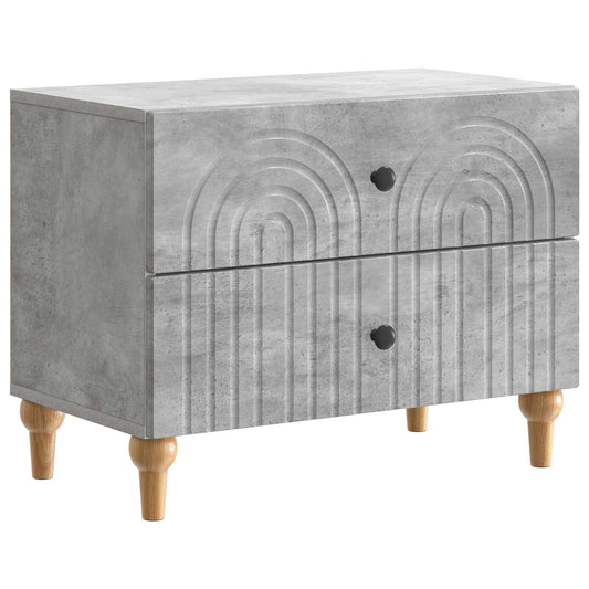 Noční Skříňka Betonově Šedá 62 X 34,5 X 48 Cm Kompozitní Dřevo