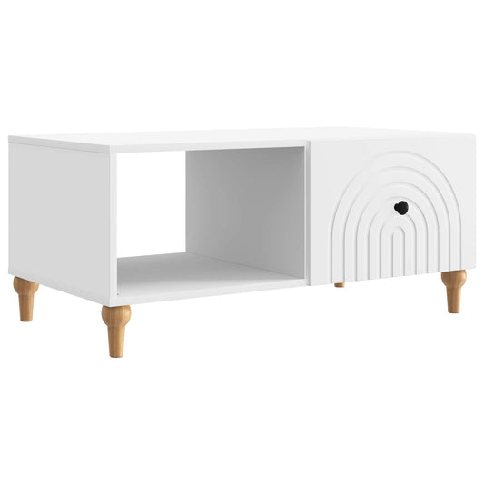 Konferenční Stolek Bílá 90 X 50 X 40 Cm Kompozitní Dřevo