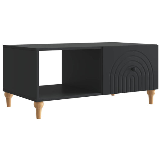 Konferenční Stolek Černá 90 X 50 X 40 Cm Kompozitní Dřevo