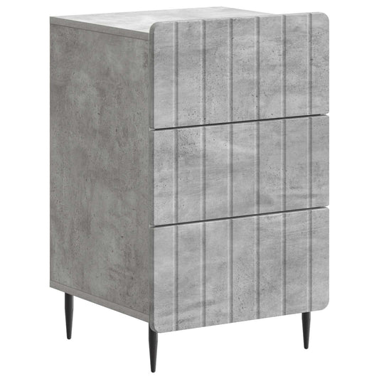 Noční Skříňka Betonově Šedá 43X 41 X 68 Cm Kompozitní Dřevo