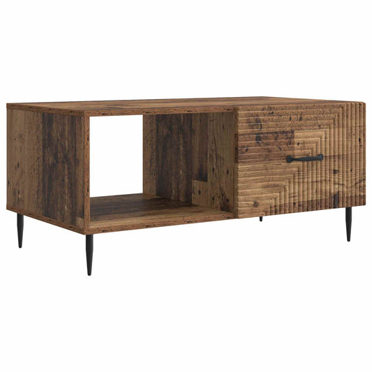 Konferenční Stolek Staré Dřevo 90 X 50 X 40 Cm Kompozitní Dřevo
