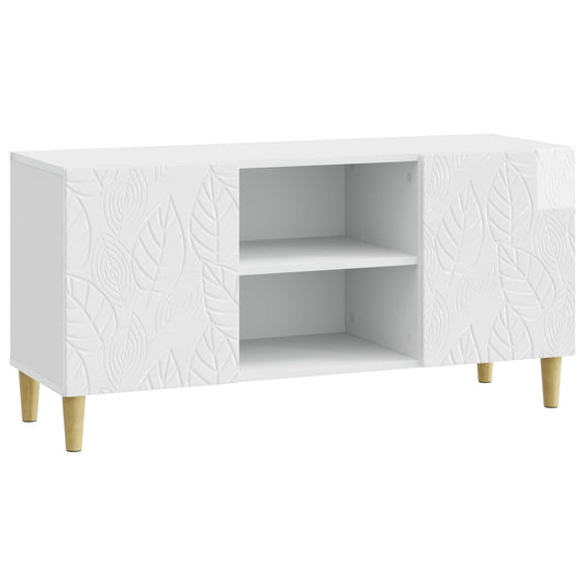 Televizní Skříň 102 X 34,5 X 50 Cm Bílá S Vysokým Leskem
