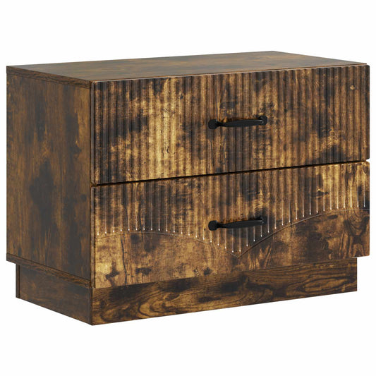 Noční Skříňka Kouřový Dub 62 X 34,5 X 44,5 Cm Kompozitní Dřevo