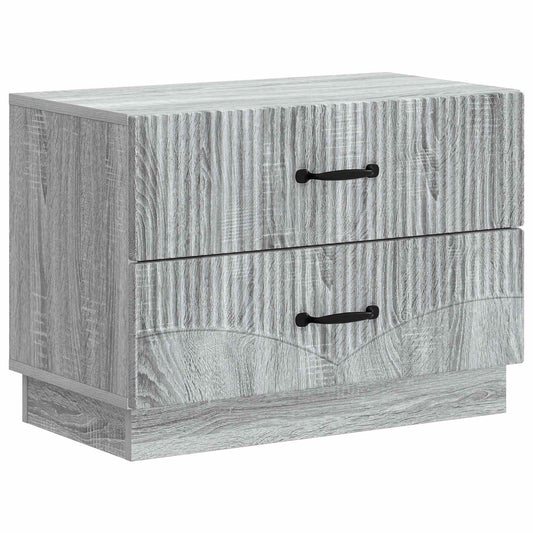 Noční Skříňka Šedá Sonoma 62 X 34,5 X 44,5 Cm Kompozitní Dřevo