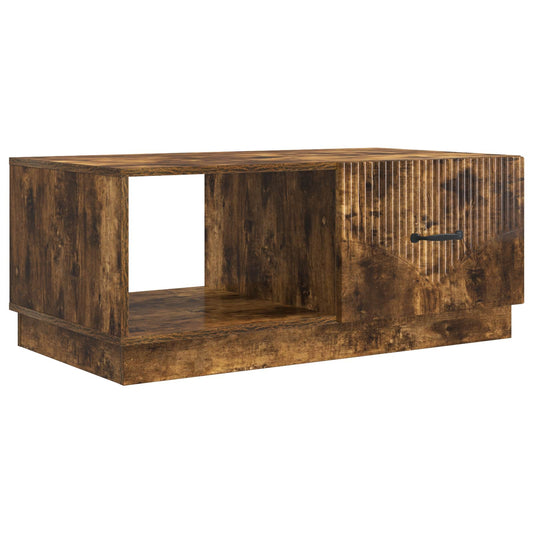 Konferenční Stolek Kouřový Dub 90 X 50 X 37 Cm Kompozitní Dřevo