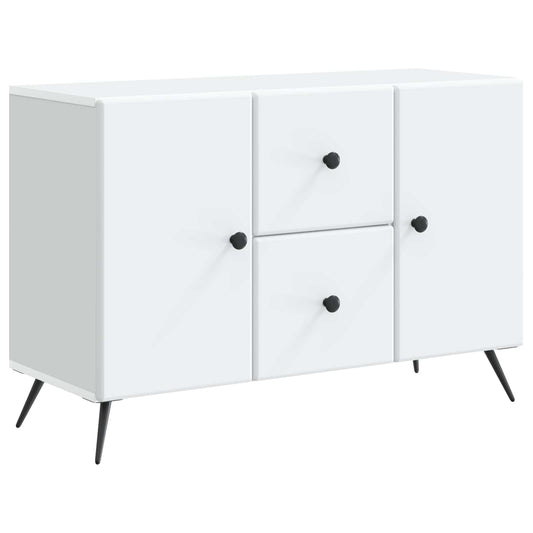 Servírovací Skříň Bílá 89 X 34,5 X 60 Cm Kompozitní Dřevo
