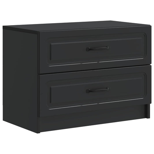 Noční Skříňka Černá 62 X 34,5 X 44,5 Cm Kompozitní Dřevo