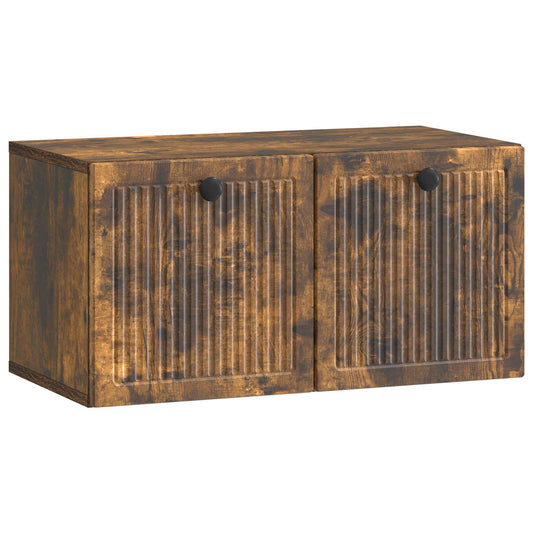 Nástěnná Tv Skříň Nástěnný Kouřový Dub 59,5 X 31 X 30 Cm