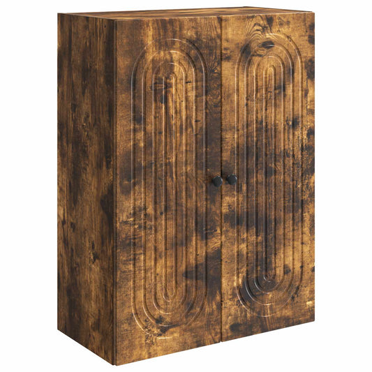 Nástěnná Skříň Kouřový Dub 66 X 34,5 X 90 Cm Kompozitní Dřevo