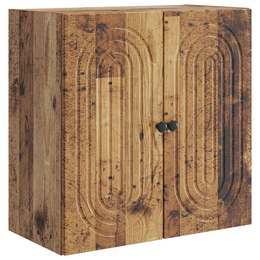 Nástěnná Skříň Staré Dřevo 59 X 31 X 60 Cm Kompozitní Dřevo