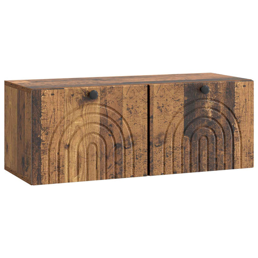 Nástěnná Tv Skříň Nástěnný Staré Dřevo 78,5 X 31 X 30 Cm