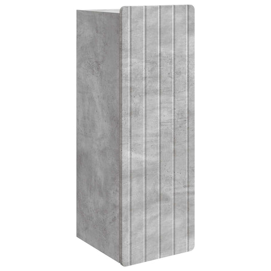 Nástěnná Skříň Betonově Šedá 33 X 34,5 X 94 Cm Kompozitní Dřevo