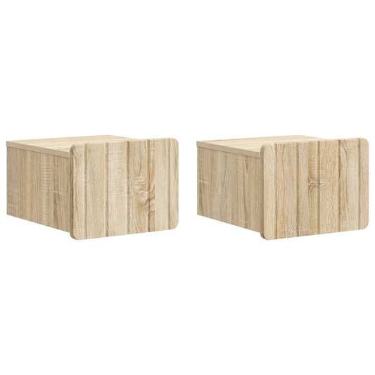 Nástěnný Noční Stolek 2 Pcs Dub Sonoma 33 X 34,5 X 24 Cm