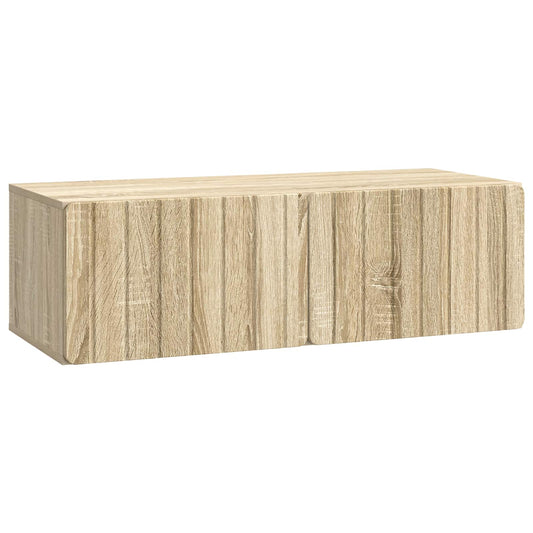 Nástěnná Tv Skříň 98 X 41 X 30 Cm Dub Sonoma Kompozitní Dřevo
