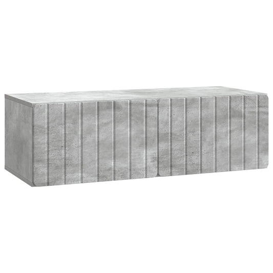 Nástěnná Tv Skříň 98 X 41 X 30 Cm Betonově Šedá