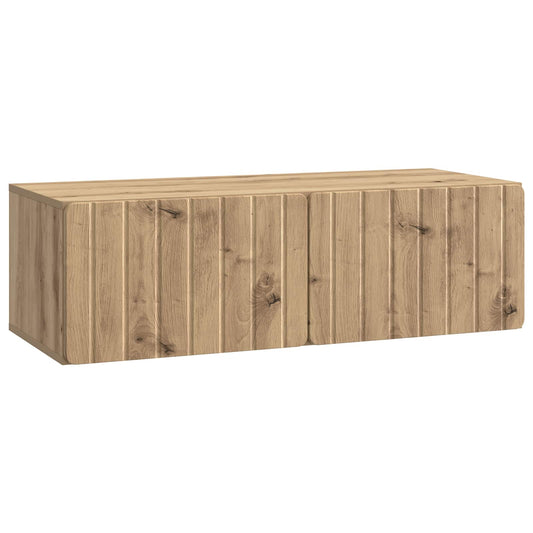 Nástěnná Tv Skříň 98 X 41 X 30 Cm Dub Artisan Kompozitní Dřevo