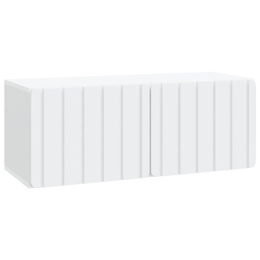 Nástěnná Tv Skříň 78,5 X 31 X 30 Cm Bílá Kompozitní Dřevo