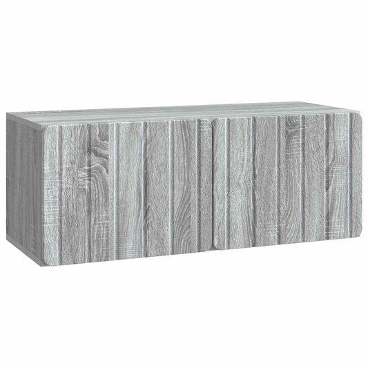 Nástěnná Tv Skříň 78,5 X 31 X 30 Cm Šedý Sonoma