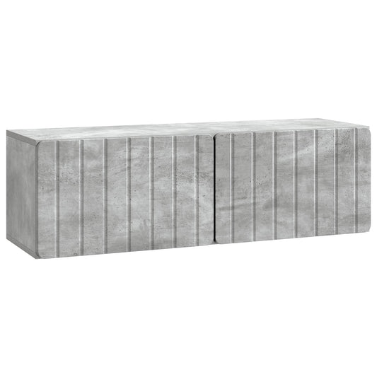 Nástěnná Tv Skříň 98 X 31 X 30 Cm Betonově Šedá