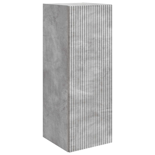 Nástěnná Skříň Betonově Šedá 33 X 34,5 X 90 Cm Kompozitní Dřevo
