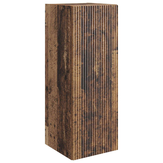 Nástěnná Skříň Staré Dřevo 33 X 34,5 X 90 Cm Kompozitní Dřevo