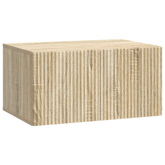 Nástěnná Tv Skříň Dub Sonoma 59,5 X 41 X 30 Cm Kompozitní Dřevo