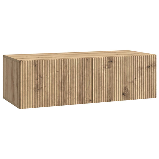 Nástěnná Tv Skříň 98 X 41 X 30 Cm Dub Artisan Kompozitní Dřevo