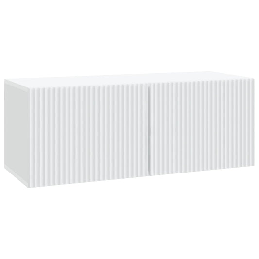 Nástěnná Tv Skříň Bílá 78,5 X 31 X 30 Cm Kompozitní Dřevo