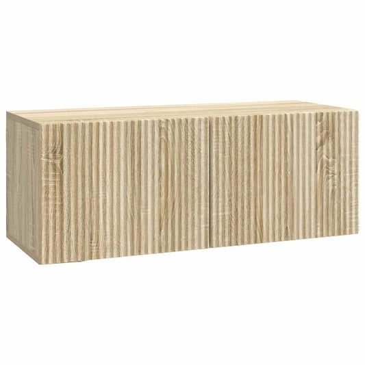 Nástěnná Tv Skříň Dub Sonoma 78,5 X 31 X 30 Cm Kompozitní Dřevo