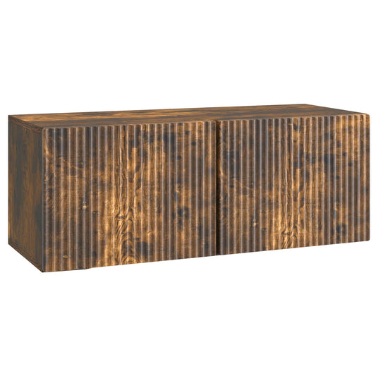 Nástěnná Tv Skříň Nástěnný Kouřový Dub 78,5 X 31 X 30 Cm