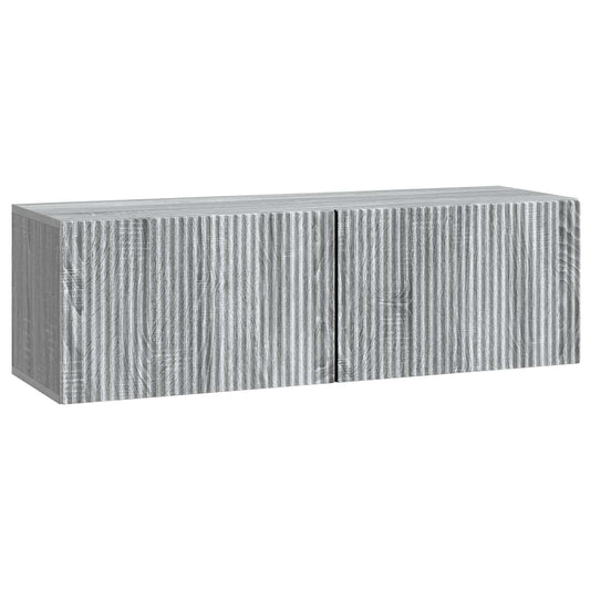 Nástěnná Tv Skříň Šedá Sonoma 98 X 31 X 30 Cm Kompozitní Dřevo