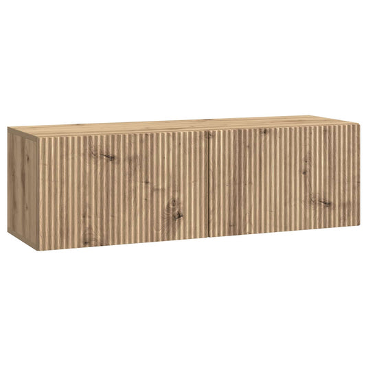 Nástěnná Tv Skříň 98 X 31 X 30 Cm Dub Artisan Kompozitní Dřevo