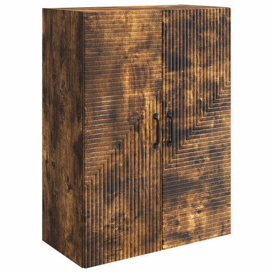 Nástěnná Skříň Kouřový Dub 66 X 34,5 X 90 Cm Kompozitní Dřevo